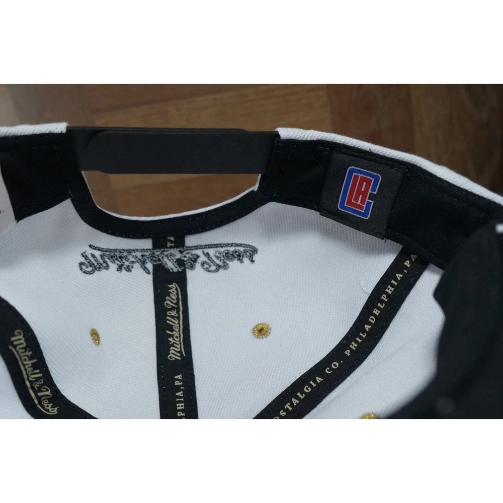 Mitchell & Ness Los Angeles‎ Clippers NBA Snapback (White/Gold/Noir)